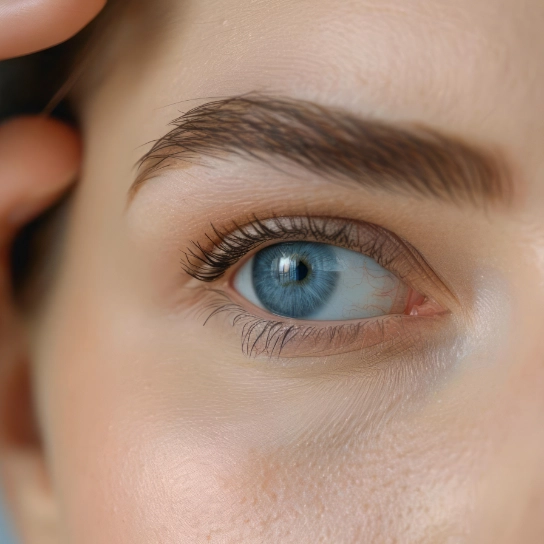 An eye silhouette with a youthful and lively look, with sagging removed