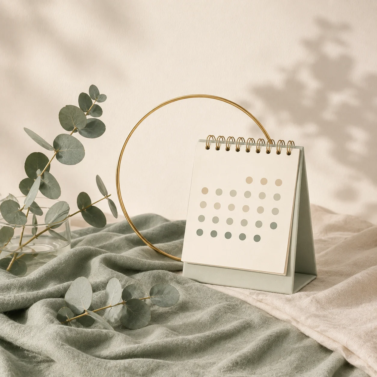 A calendar showing the timing of returning to a sex life following breast augmentation