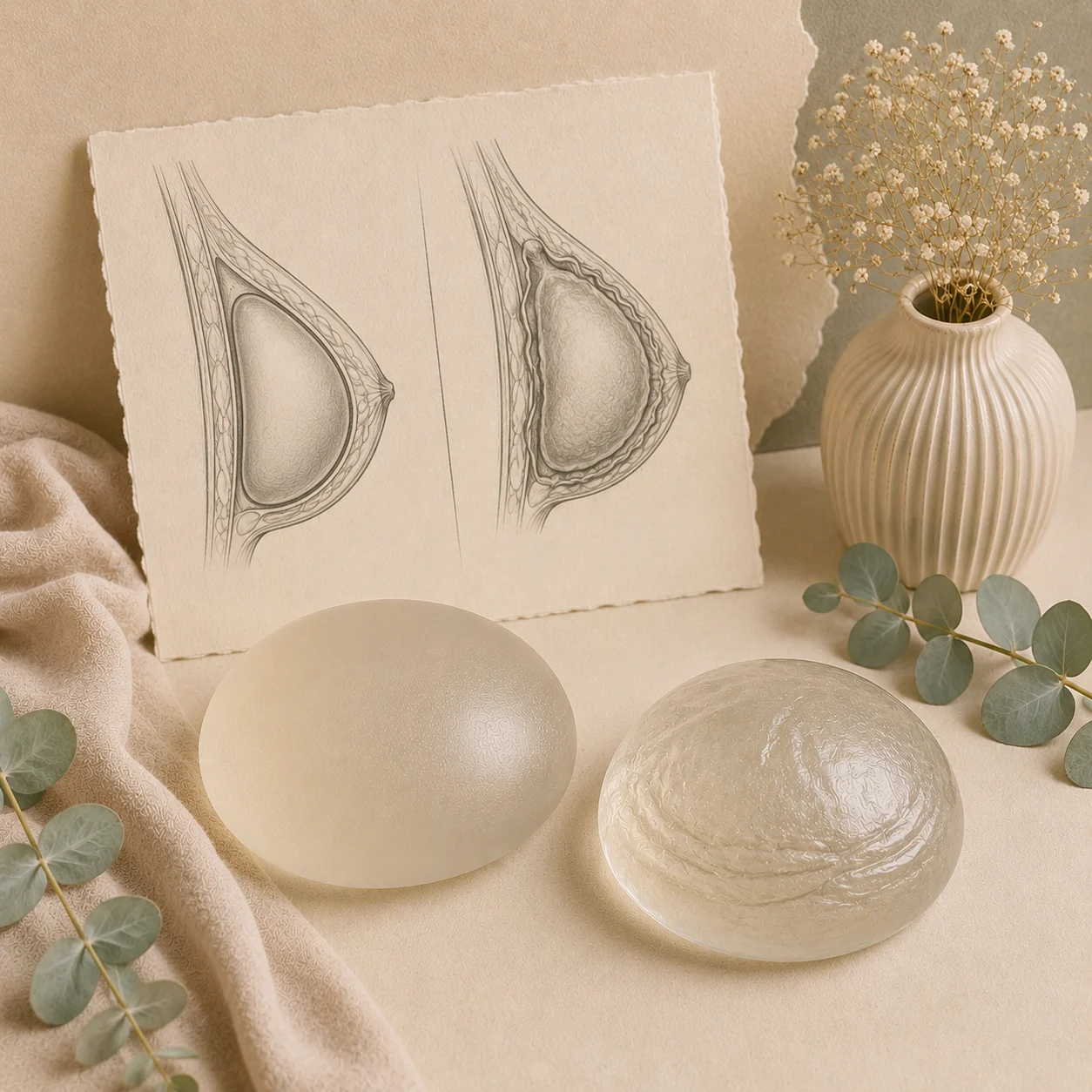 A comparison of standard breast implants and capsular contracture
