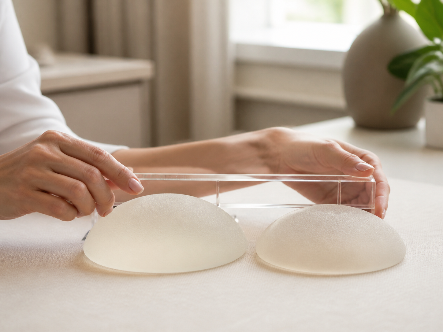 Assessment of implant profile and base dimensions in breast revision surgery